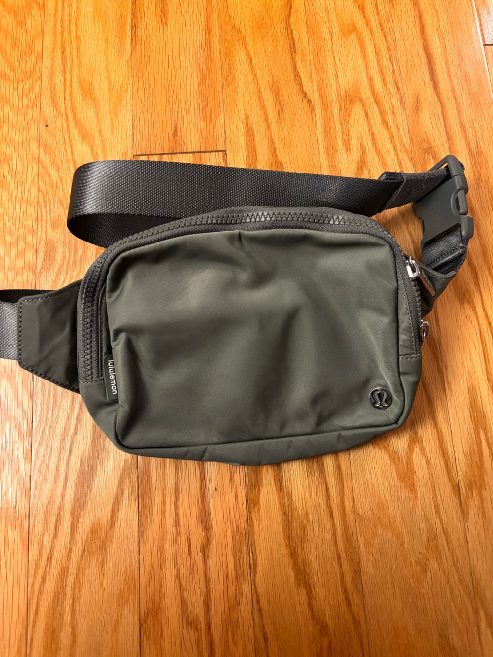 lululemon athletica Olive Green Crossbody Sling with Black Strap